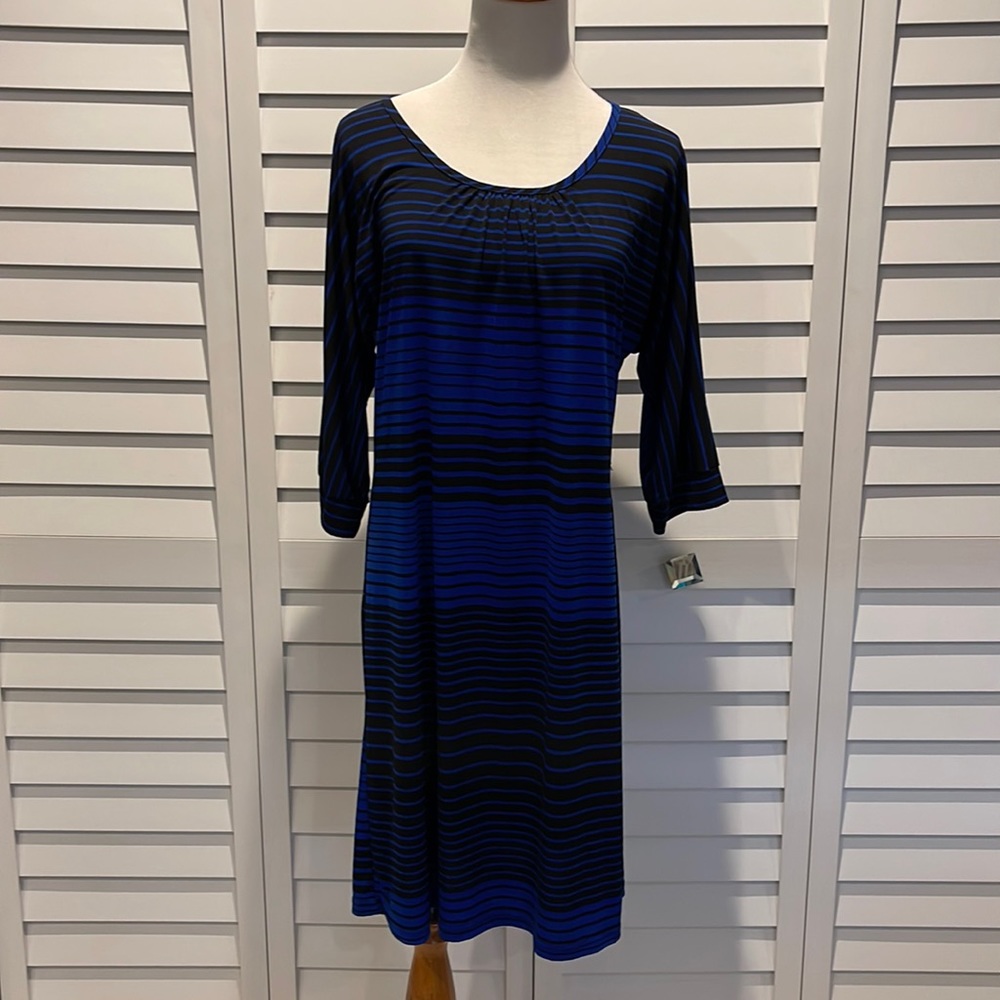 Ellen Parker Stripes Dress in EUC